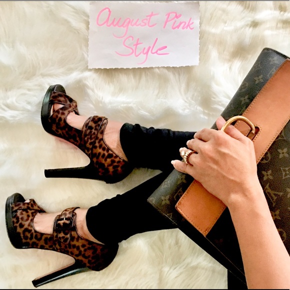 Christian Louboutin Shoes - 🛑SOLD🛑💯🆑 DORDOGNE LEOPARD PEEP TOE EURO 40